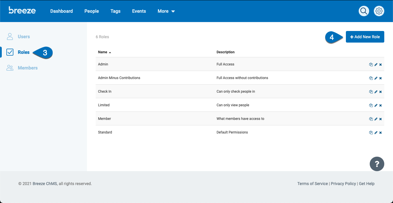 breeze church management exporting notes