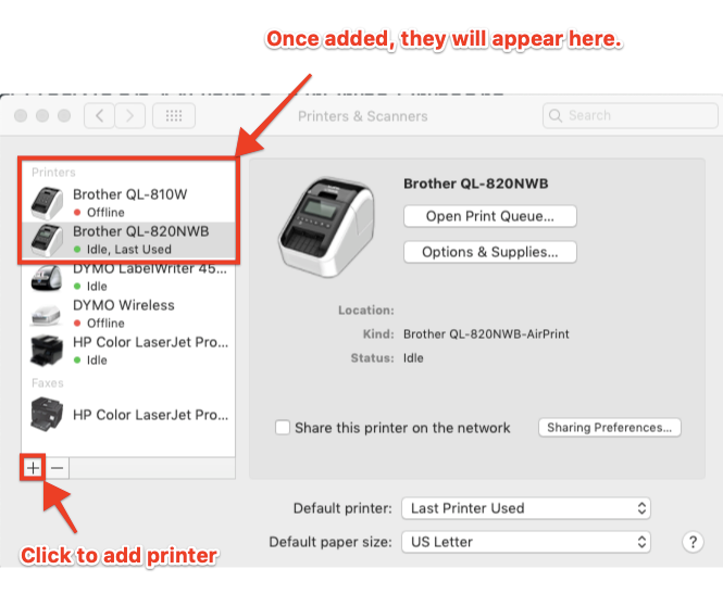 Distinguishing Multiple AirPrint Printers (Brother) at Check In – Breeze Management